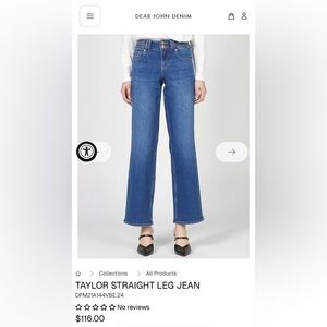 Dear John Straight Leg Jeans in Classic Blue